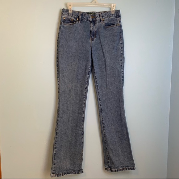 Lauren Ralph Bootcut medium wash mid rise jeans tall Sz 24 (not plus size) - Picture 7 of 7